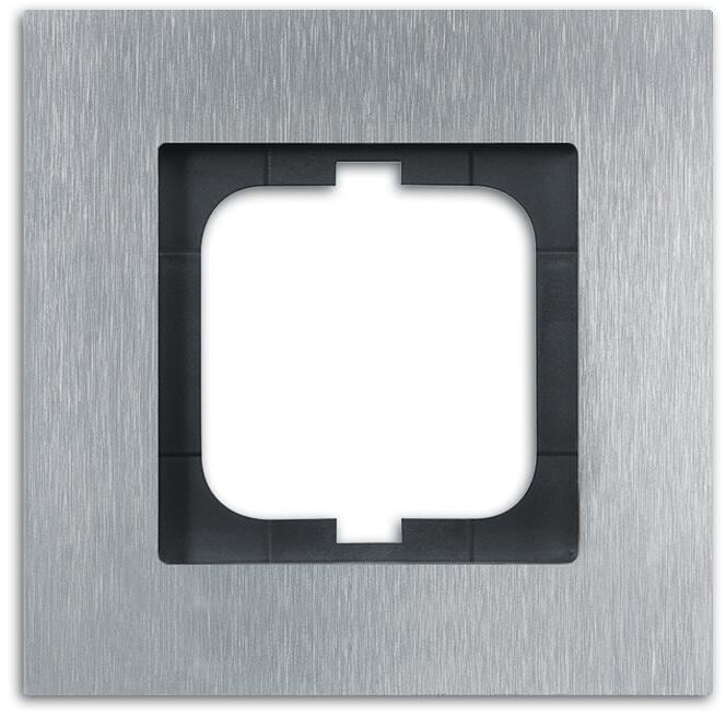 Busch-Jaeger 1721-860 Abdeckrahmen, Carat, 1-fach Rahmen, edelstahl (2CKA001754A4254)