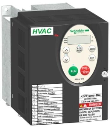 Schneider Electric Frequenzumrichter ATV212, 2,2kW, 480V, 3-ph., EMV, IP21 (ATV212HU22N4)