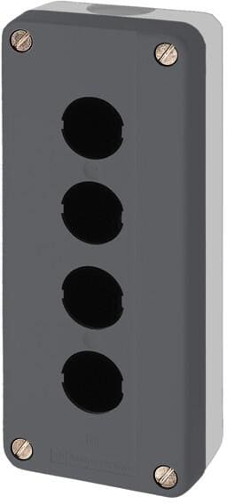 Schneider Electric XALD04 Leergehäuse, grau