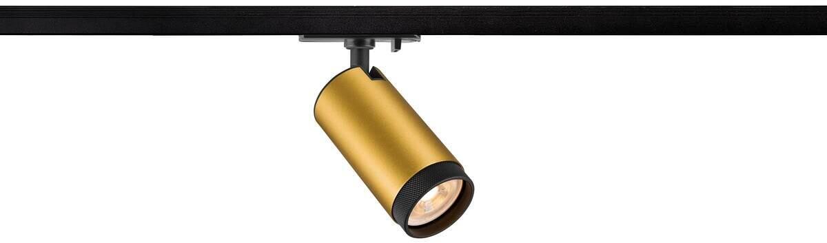 SLV GRIP! L Spot für 1-Phasen Hochvolt-Schienen-System, Ø5,7cm, GU10, 1x max.6W, gold/schwarz (1008451)