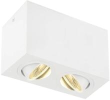 SLV TRILEDO Double LED Indoor Deckenaufbauleuchte, weiß, 3000K, 14W (1002008)