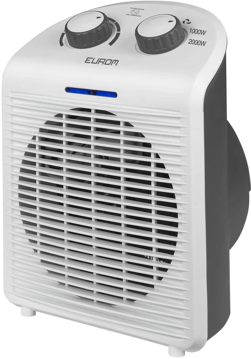 Eurom Safe-t-Fanheater 2000 Heizlüfter, 2000W, Überhitzungsschutz, Kippschutz, Thermostat (350623)