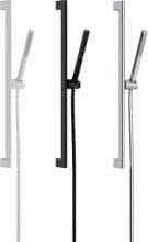 hansgrohe Pulsify S Duschset 100 1 Strahlart wassersparend+ mit Duschstange 65 cm, Metall, 5,4 l/min, 98 x 24 mm