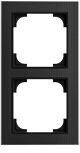 Busch-Jaeger 1722-4025 Abdeckrahmen, art linear, 2-fach, Glas schwarz (2CKA001754A4878)