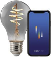 Nordlux Smart E27 Leuchtmittel, A60, 1800K, 100L, 4,7W, dekorativ, dimmbar, rauchfarben (2280012747)