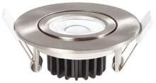 Ledxon EBS-FLSB-6-830-40N-S Einbau-Strahler flat, schwenkbar, 6W, 610lm, 3K, 40°, Nickel (7008117)