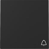 Gira 3286005 Wippe mit Symbol Klingel, 1fach, System 55, Schwarz matt (lackiert)