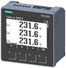 Siemens 7KM3220-0BA01-1DA0  SENTRON PAC3220 LCD 96X96 mm Power Monitoring Device Schalttafeleinbaugerät zur Messung elektrischer Größen Protokoll: Modbus TCP