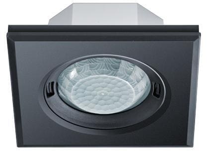 Esylux MD-FLAT 360i/8 SQUARE BLACK Bewegungsmelder, 360°, ON/OFF, IP20, Ø 8 m, schwarz (EP10428081)