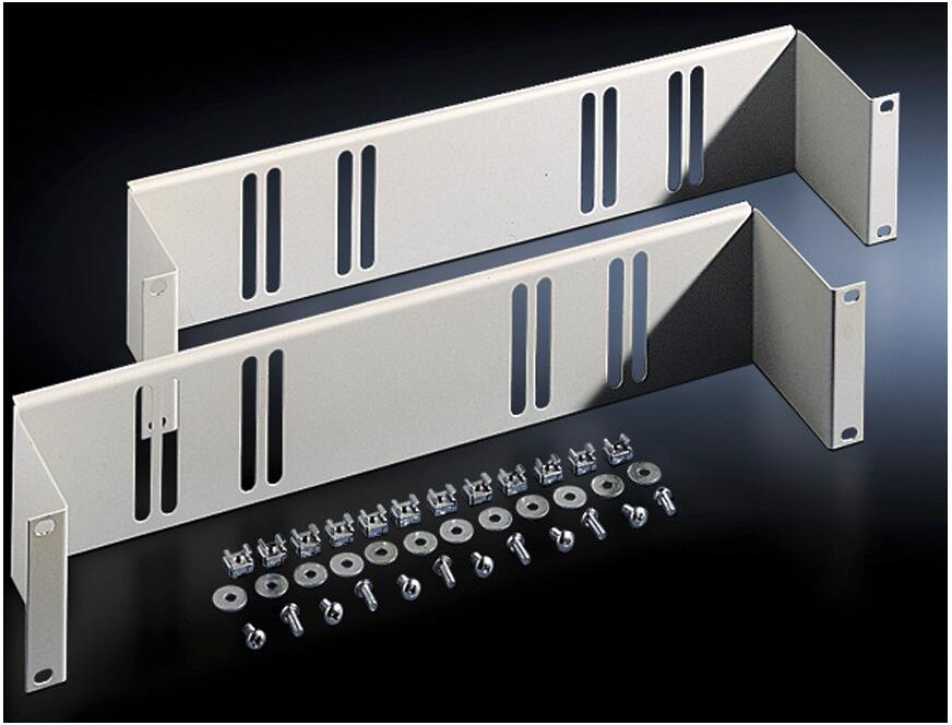 Rittal DK 7050.035 Aufnahme-System für LSA-Einbausatz, zur Aufnahme von LSA-Trägersystemen, T: 98,5 mm, 1VE=2Stück