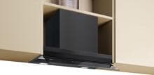 Neff D67XDP2S0 N70 Integrierte Designhaube, 60 cm breit, 699 m³/h, 3 Leistungsstufen und 1 Intensivstufe, Klarglas mattschwarz schwarz bedruckt