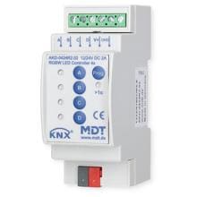 MDT AKD-0424R2.02 LED Controller 4-Kanal, Reiheneinbaugerät, für 12/24V CV LED/ 4 einzelne Kanäle oder RGBW, TW