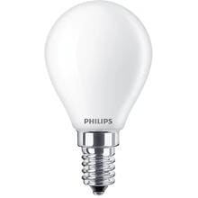 Philips LED Lampe in Tropfenform, E14, 4,3W, 470lm, 2700K, satiniert matt (929001345555)