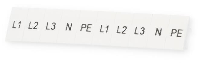 Phoenix Contact ZB5LGSL1-NPE Zackband-Beschriftungsstreifen 5,2 mm, weiß (1050415)