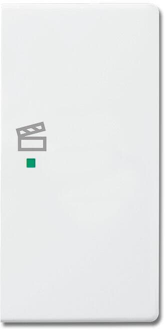 Busch-Jaeger 6233-22-84 Wippe 2-fach rechts, mit Symbol "Szene", passend zu future linear, free@home, studioweiß (2CKA006220A0070)