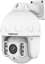 Foscam SD8EP hochauflösende 8 MP PoE PTZ Dome Überwachungskamera, 4-fach optischem Zoom, Personen- und Fahrzeugerkennung, Nachtsicht, weiß (SD8EP weiß)