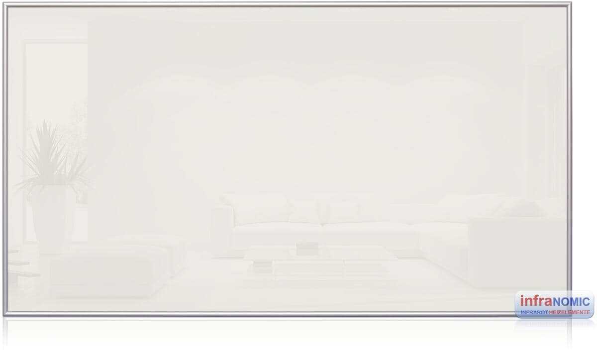 infraNOMIC Frame-Line Paneel weiß, Alu-Rahmen 10 mm, 600W, 1100x600 mm (GHE-Pw-M10-116)