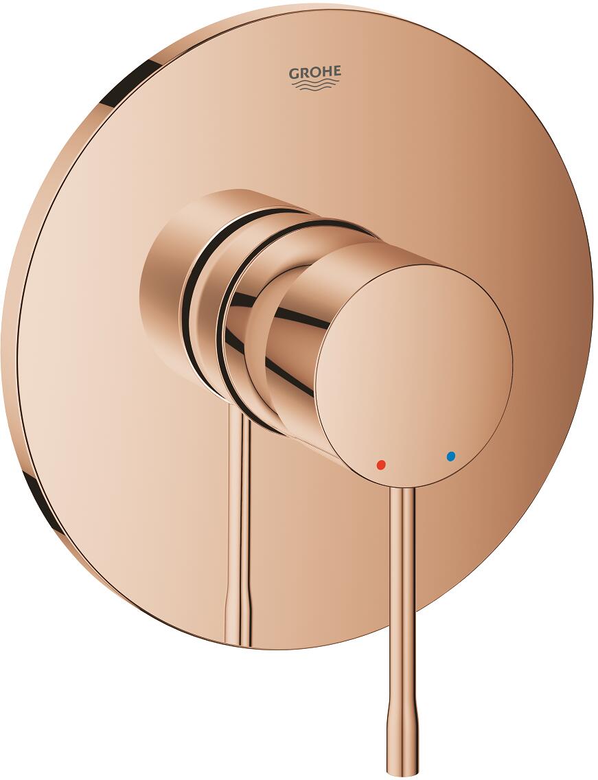 GROHE Essence Einhand-Brausebatterie, Fertigmontageset für GROHE Rapido SmartBox, Professional Edition, warm sunset (24168DA1)
