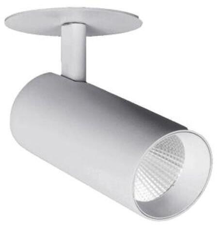 Brumberg TRAXX MICRO LED-Halbeinbau-Richtstrahler 230 V AC, 50 Hz, 11 W, 60°, 3.000 K, CRI > 90, 1340 lm, struktursilber (88776163)