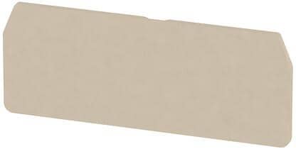 Weidmüller ZAP/TW 4 Z-Reihe, Zubehör, Abschlussplatte, Trennwand, beige (1632090000)