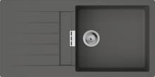 hansgrohe S52 S520-F480 Einbauspüle 480 mit Abtropffläche, SilicaTec, steingrau (43358290)