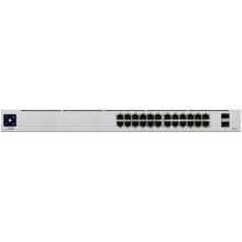 Ubiquiti UniFi 24-Port PoE Managed L2/L3 Gigabit Ethernet (10/100/1000) Power over Ethernet (PoE) 1U Silber