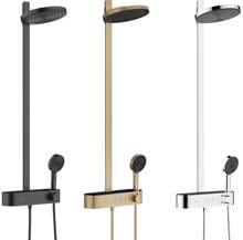 hansgrohe Pulsify S Duschsystem 260 2 Strahlarten wassersparend mit ShowerTablet Select 400, Kunststoff, 7,5 l/min, 260 mm