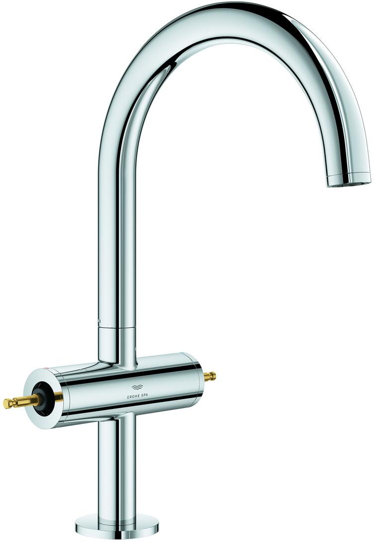GROHE Atrio Private Collection Waschtisch-Einlochbatterie, 1/2"", L-Size, Ablaufgarnitur, chrom (21134000)