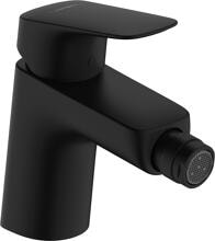 hansgrohe Logis Einhebel-Bidetmischer 70 mit Zugstangen-Ablaufgarnitur, Messing, 7,2 l/min, Mattschwarz (71204670)