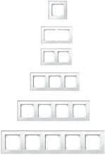 Merten Echtglasrahmen, M-PLAN, Brillantweiß