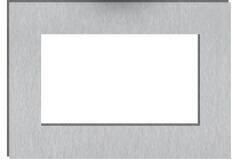 Comelit 1250M Adapterplatte /Renovierung Audio für Lautsprechereinheit, 125x160x22 mm, silber