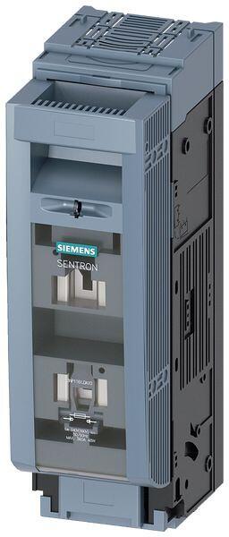 Siemens 3NP1161-1DA10 Sentron Sicherungslasttrennschalter 3NP1, 1-polig, NH3, 630 A, für Aufbau und Einbau auf Montageplatte, Flachanschluss, Abdeckeb