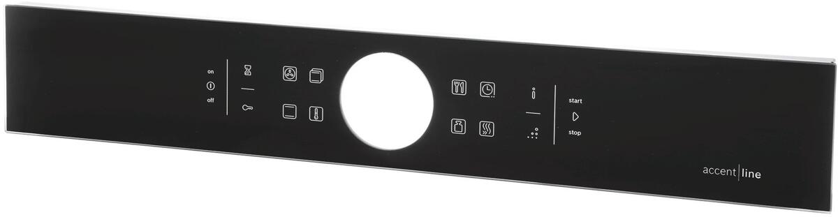 Bosch Siemens 11016732 Bedienblende, Glas, schwarz, Ecolyse