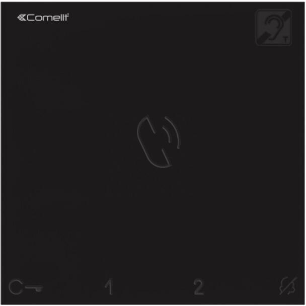 Comelit 6750B Innenstation Audio, Mini, HF, SB2, 105x105x20 mm, schwarz