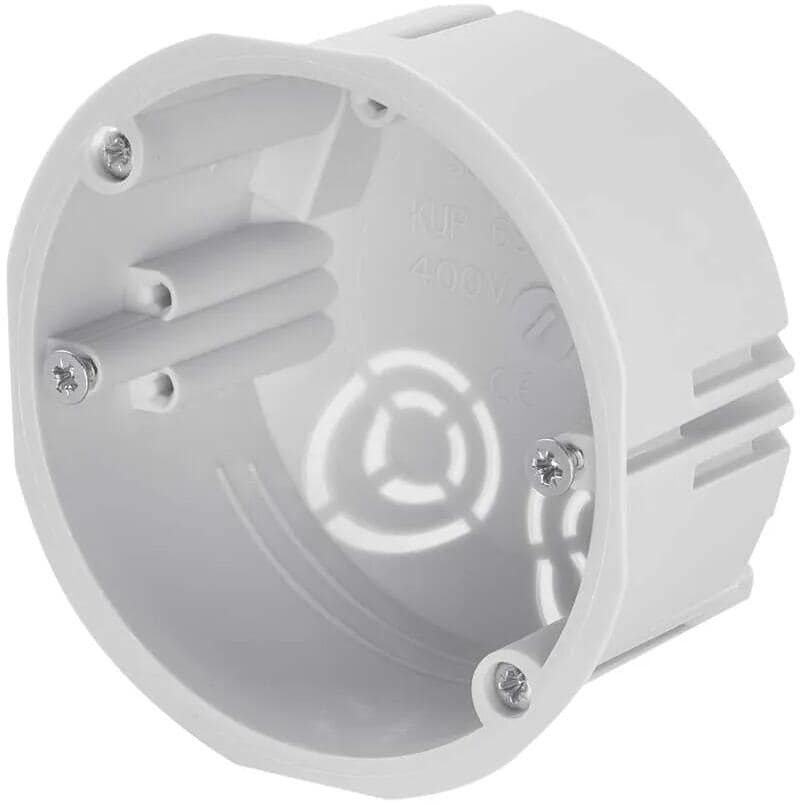 EMOS A5037 Anschlussdose KU68 L/1 für Gipskartonplatten, groß (3119503700)