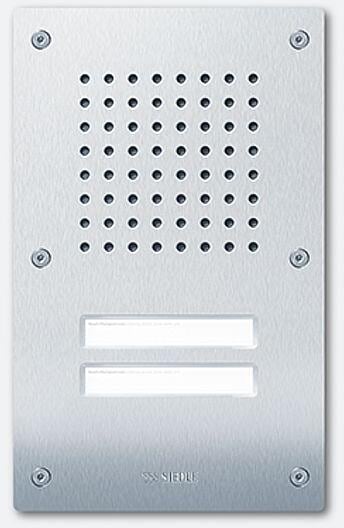Siedle Classic CL111-2B-02 Türstation Audio 2fach In-Home, Edelstahl gebürstet (200042880-00)