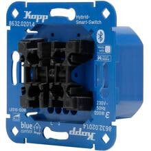 Kopp 863202014 Universaldimmer, 1-Kanal, 2-Draht, Blue-control Hybrid-Smart-Switch, blau, 5 Stück