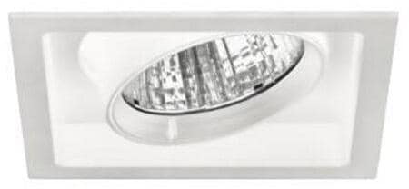 Brumberg TRAVUS LED-Einbaurichtstrahler, 40W, 30°, 3000K, DALI dimmbar, quadratisch, dreh- und schwenkbar, Reflektor silber, weiß (12583173)