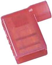 Intercable ICIQ168WFHVI Vollisolierte Winkel- Flachsteckhülse, 0,5-1qmm, 6,3x0,8, rot (182022)