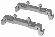 HOMEWAY HW-CVFMU Hutschienenclips (Paar)