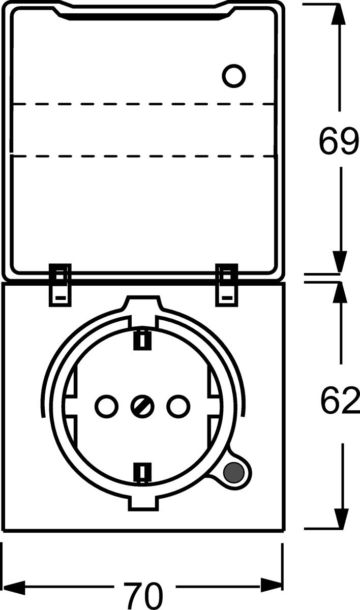 Busch-Jaeger 20 EUGKBLN-13-102 SCHUKO Steckdosen-Einsatz, grün (2CKA002064A0312)