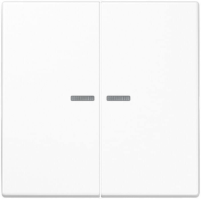 JUNG BTLS17102WW JUNG HOME Taster 2fach, Duroplast, Serie LS, alpinweiß