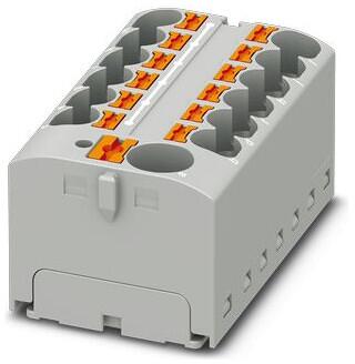Phoenix Contact PTFIX 10/12X4-G GY Verteilerblock, 450V, 32A, grau (3274010)