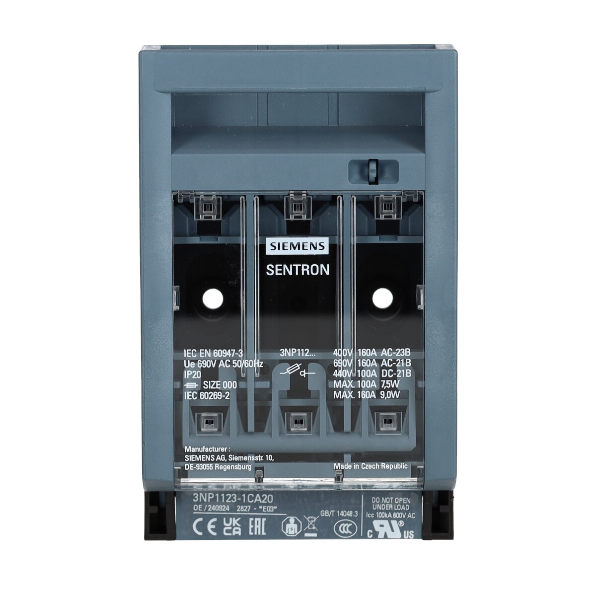Siemens Lasttrennschalter 3KD3432-0NE10-0 3polig 160A Gr. 2