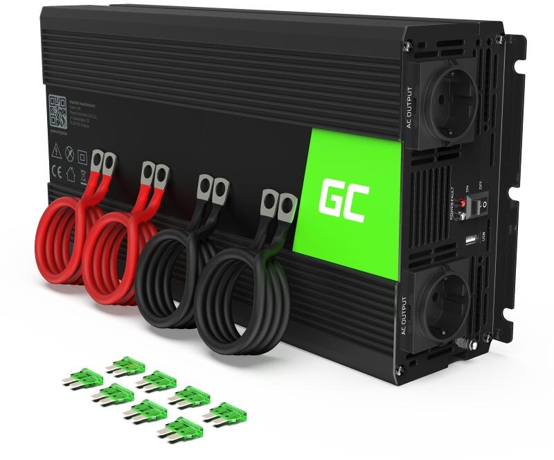 Green Cell® Wechselrichter Spannungswandler 12V auf 230V 3000W/6000W  (INV12) Elektroshop Wagner