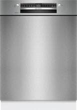 Bosch SMU4ECS28E Serie 4 Unterbau-Geschirrspüler, 60 cm breit, 14 Maßgedecke, AquaStop, Home Connect, Kindersicherung, SilenceDrive, Gebürsteter Stahl