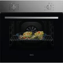 AEG OU5AB10CM A Einbaubackofen, 60 cm breit, 65L, Aqua-Reinigungsfunktion, Edelstahl mit Antifingerprint