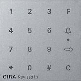 Gira 851326 Aufsatz Codetastatur Keyless In, System 55, aluminium