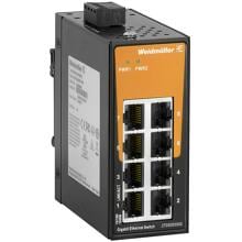 Weidmüller IE-SW-EL08-8GT-MINI Netzwerk-Switch, unmanaged, Gigabit Ethernet, 8x RJ45, IP30, -40 °C - 75 °C (2705000000)