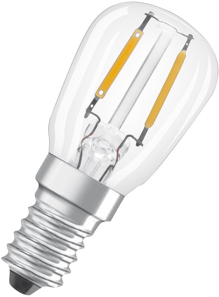 LEDVANCE LED Special T26 10 300° Filament P 1.3W 827 Clear E14 LED-Speziallampe, 110lm, 2700K (LED T26 10 1.3W)